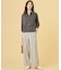 【WEB限定カラーあり】リネンレーヨン 柄 ワイドパンツ