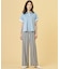 【WEB限定カラーあり】リネンレーヨン 柄 ワイドパンツ
