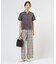 【WEB限定カラーあり】リネンレーヨン 柄 ワイドパンツ