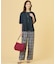 【WEB限定カラーあり】リネンレーヨン 柄 ワイドパンツ