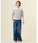 SILKY WOOL ボーダー ニット