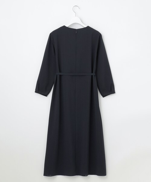 人気・お呼ばれ・一枚で着映え】シアー ブロックチェック ワンピース