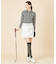 【WOMEN】【吸汗速乾/ストレッチ】ストライプジャガードシャツ