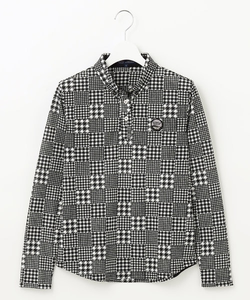 WOMEN】【日本製】チェック柄 長袖ポロシャツ｜ニジュウサンクゴルフの