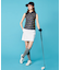 【WOMEN】ウェーブロゴプリントノースリーブシャツ