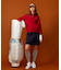 【WOMEN】ロゴ衿 スタンドブルゾン
