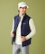 【MEN】【防風/撥水/ストレッチ】【袖取り外しで2WAY】キルティング ブルゾン