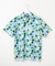 【MEN】【UVカット】草花柄プリントポロシャツ