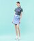 【WOMEN】【ストレッチ】バックドビー×メッシュロゴスカート
