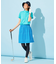 【WOMEN】【接触冷感・UVケア・吸水速乾】アイス柄 切替ワンピース