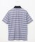 【MEN】【吸水速乾・UVケア】ボーダーロゴ 半袖シャツ