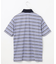 【MEN】【吸水速乾・UVケア】ボーダーロゴ 半袖シャツ