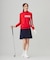 【WOMEN】【吸水速乾/UVカット】スポーティ モックネックシャツ