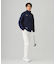 【MEN】【UVカット】千鳥ジャカードニットブルゾン