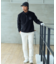 【MEN/EC限定】【吸水速乾/UVケア】リブ襟 モックネックシャツ