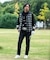 【MEN】【ウォッシャブル】グラフィックダブルジャガードニット