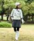 【WOMEN】【ウォッシャブル】グラフィックダブルジャガードニット