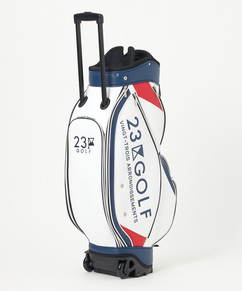 UNISEX】セルフスタンドバッグ内蔵キャディバッグ キャリー付き 練習や