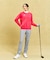 【WOMEN】シワになりにくいドレッシーゴルフパンツ 大き目ポケットで実用性◎