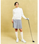 【WOMEN】【ウォッシャブル】シワになりにくいロゴスポーツニット イージーケア