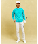 【MEN】【ウォッシャブル】シワになりにくいイージーケアなロゴスポーツニット