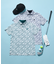《大人気につき追加生産決定！》【MEN】【吸水速乾/UVカット】リーフ柄 ポロシャツ