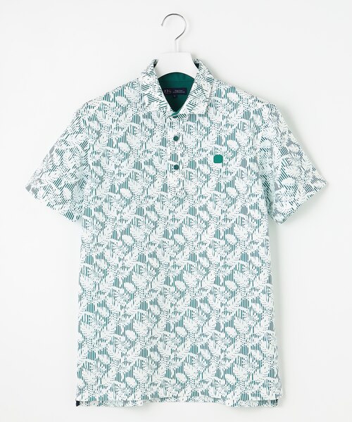 大人気につき追加生産決定！》【MEN】リーフ柄 ポロシャツ｜ニジュウ