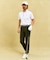 【MEN】【吸水速乾/UVケア】ストレッチ性抜群のハニカムメッシュコンビポロシャツ　メッシュ素材で快適
