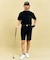 【MEN】機能に優れた新素材「AIR TOOL」で暑い夏を快適に ワンタックショートパンツ 接触冷感 UVカット 高通気 ストレッチ イージーケア