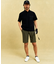 【MEN】機能に優れた新素材「AIR TOOL」で暑い夏を快適に ワンタックショートパンツ 接触冷感 UVカット 高通気 ストレッチ イージーケア