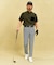 【MEN】COOLジャージーパンツ テーパード 夏向けパンツ 滑り止め付き ストレッチ　接触冷感