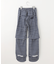 【WOMEN】モノグラム レインパンツ  2WAYストレッチ 透湿防水 防風 撥水 ポケッタブル