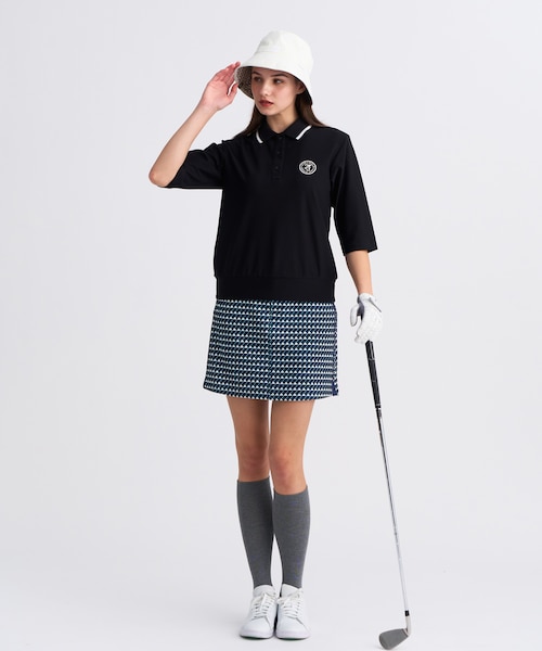 新品　PGG 総柄　ストレッチスカート　サイズ1 WOMEN】フラッグ総柄プリントスカート ストレッチ｜ニジュウ