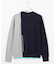 【MEN】カラーブロックニット UVケア
