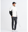 【MEN】裏起毛ジャージーパンツ ストレッチ モノグラム 上品スタイル
