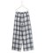 【マガジン掲載】 オンブレーチェックプリント ワイドパンツ (番号CG34)