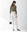 【WEB限定カラーあり・洗える】ライトダブルクロス ストレートパンツ