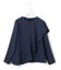 【WEB限定カラーあり・洗える】エステルダブルクロス 長袖ラッフルブラウス