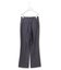 【洗える】リアクティブソフトデニム　セミフレアパンツ