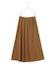 【接触冷感・UVカット・速乾・洗える】マットスキューバ フレアスカート