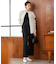 【UVケア・洗える】ウール2WAYストレッチ ワイドストレートパンツ