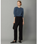 【UVケア・洗える】ウール2WAYストレッチ ワイドストレートパンツ