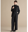 【UVケア・洗える】ウール2WAYストレッチ ワイドストレートパンツ