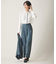 【UVケア・洗える】ウール2WAYストレッチ ワイドストレートパンツ