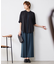 【UVケア・洗える】ウール2WAYストレッチ ワイドストレートパンツ