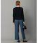【UVケア・洗える】ウール2WAYストレッチ ワイドストレートパンツ