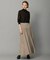 【洗える】 エステルメモリータフタ ロングスカート