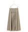 【洗える】 エステルメモリータフタ ロングスカート