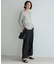 【洗える】ワッシャーツイル ワイドストレートパンツ