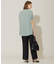 【洗える】ワッシャーツイル ワイドストレートパンツ